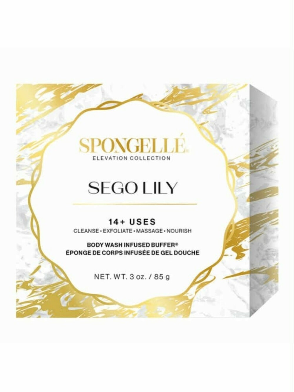 Spongelle Sego Lily Boxed Flower Sponge - Elevation Collection 85g *BNIB